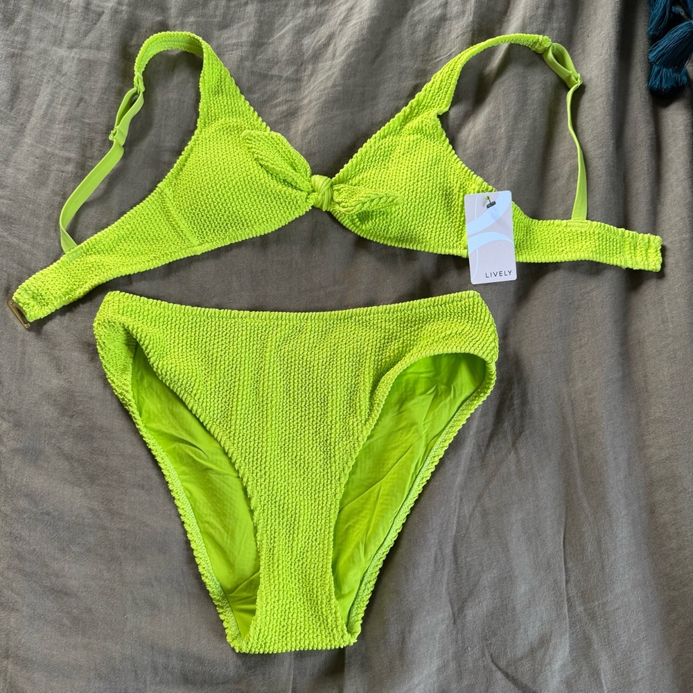 Lively Neon Green Bikini Set
